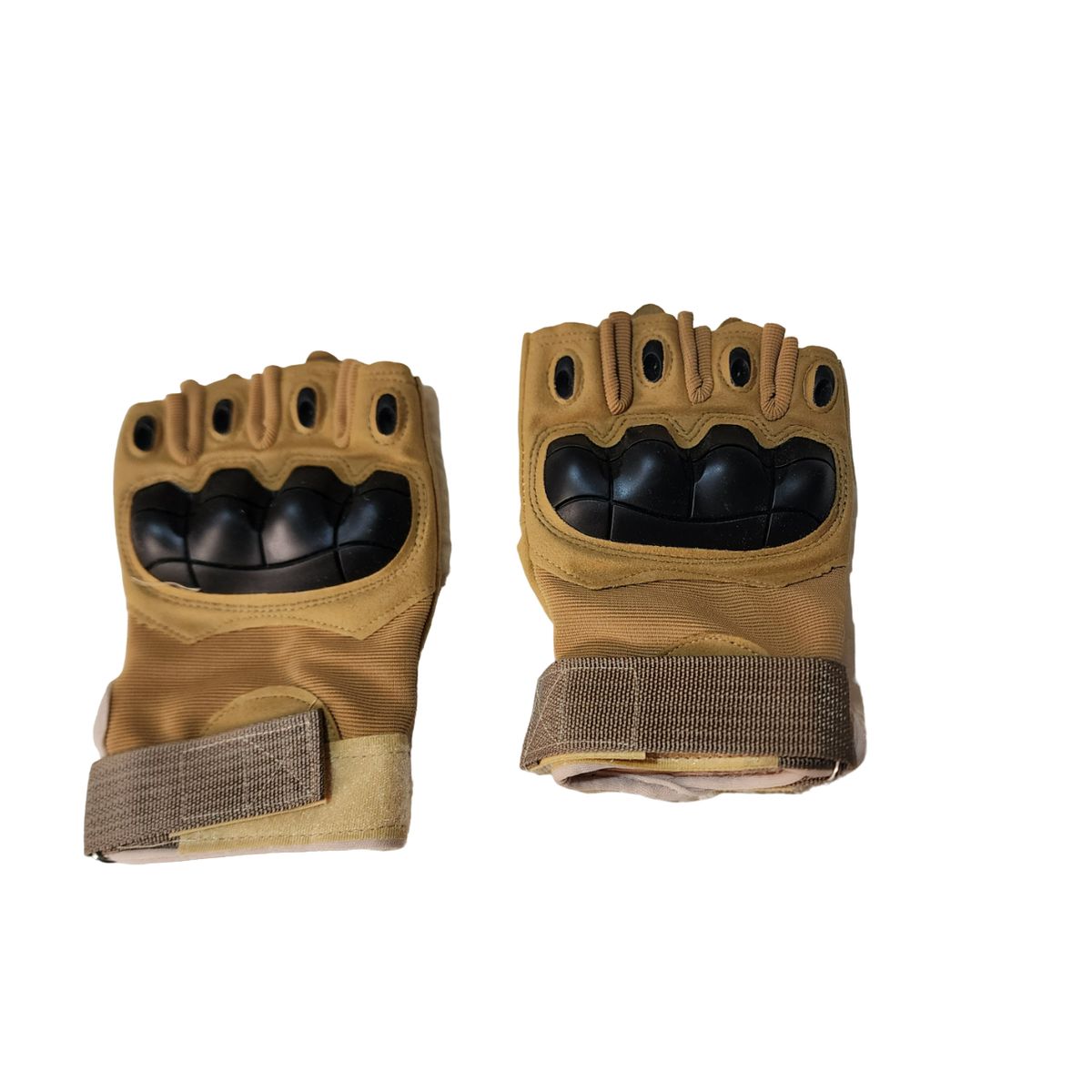 GENERICO - Guantes tácticos de medio dedo para moto y exterior - Beige