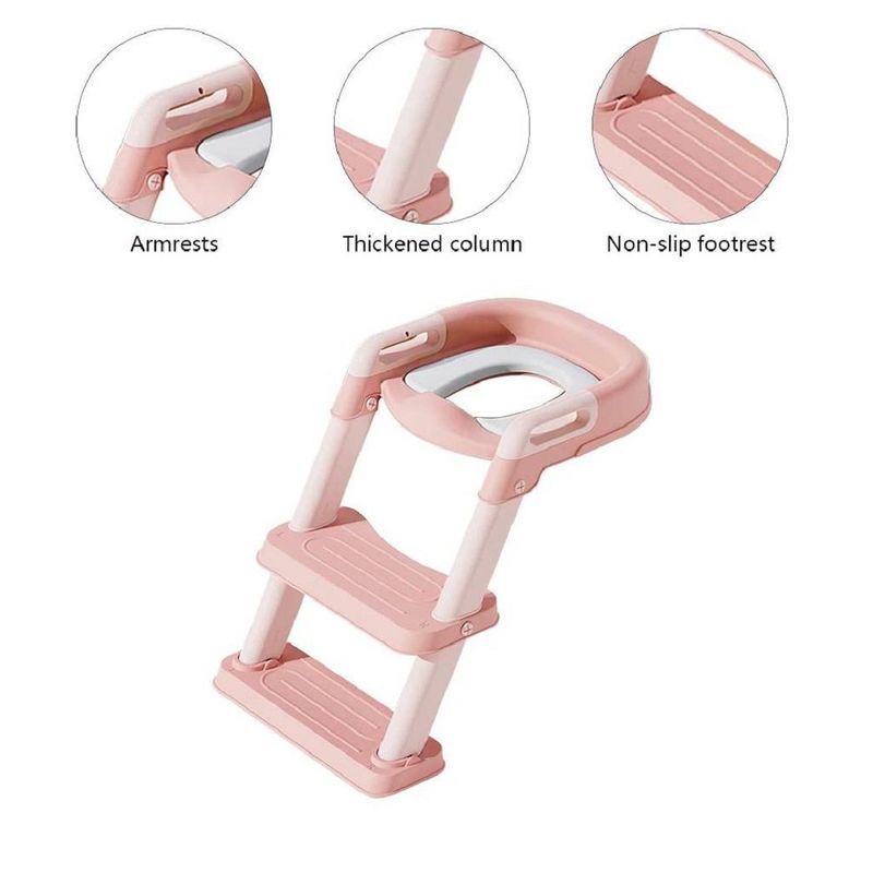 GENERICO - Asiento de Orinal Plegable Para Bebé Silla de Entrenamiento Rosado