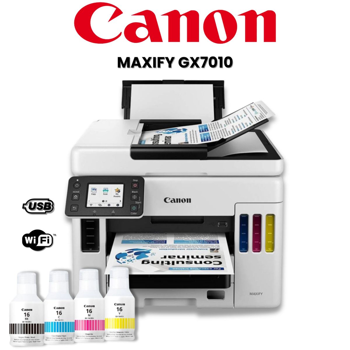 CANON - IMPRESORA MULTIFUNCIONAL CANON MAXIFY GX7010