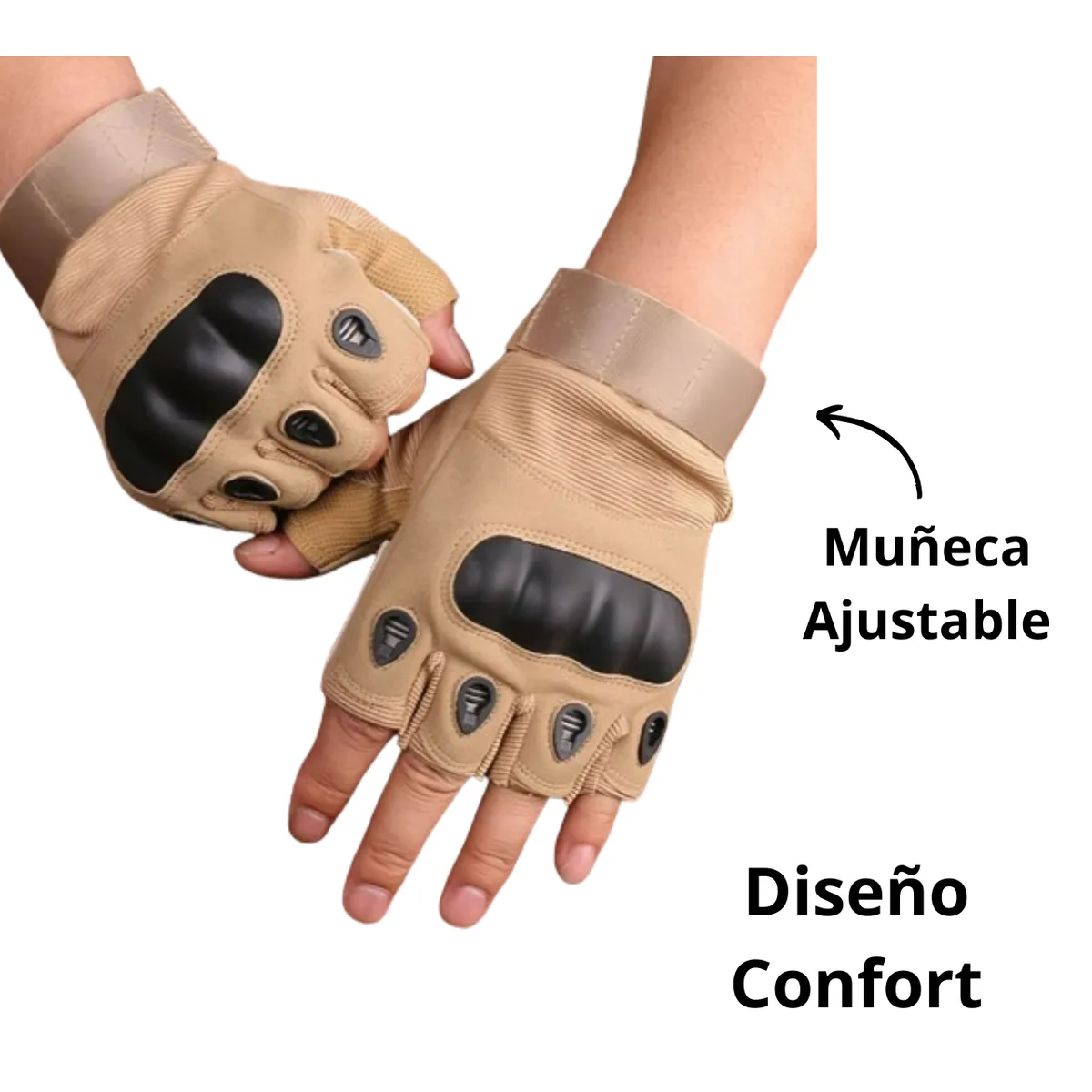 GENERICO - Guantes Tácticos para moto y exterior - Beige
