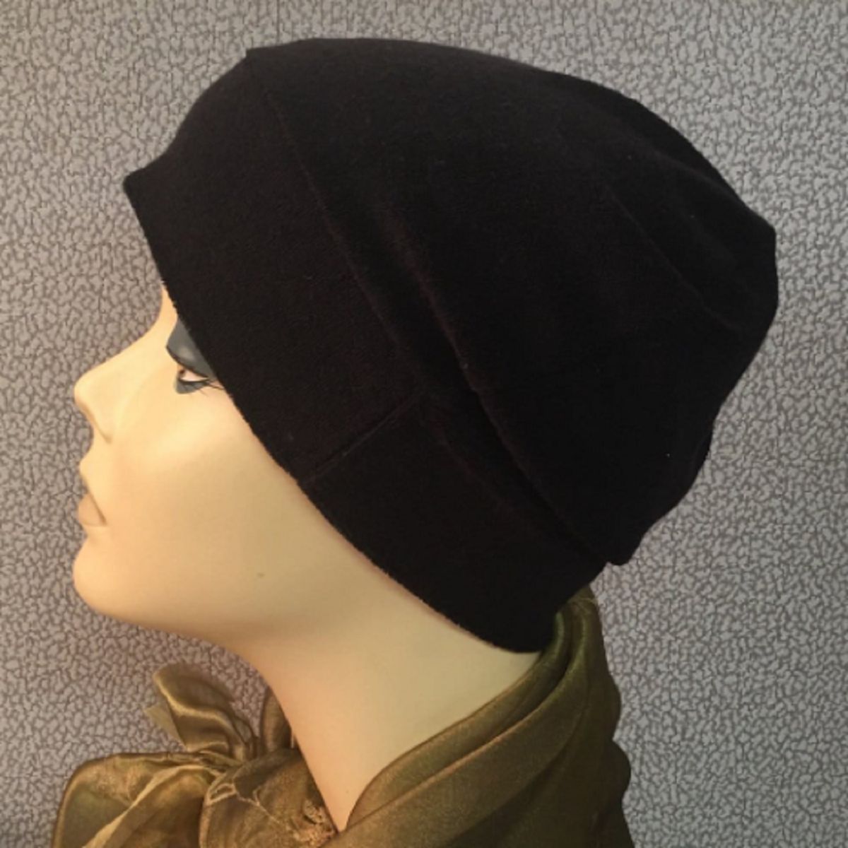 GENERICO - Gorro tipo Poncho Unisex Punto Kpop Negro