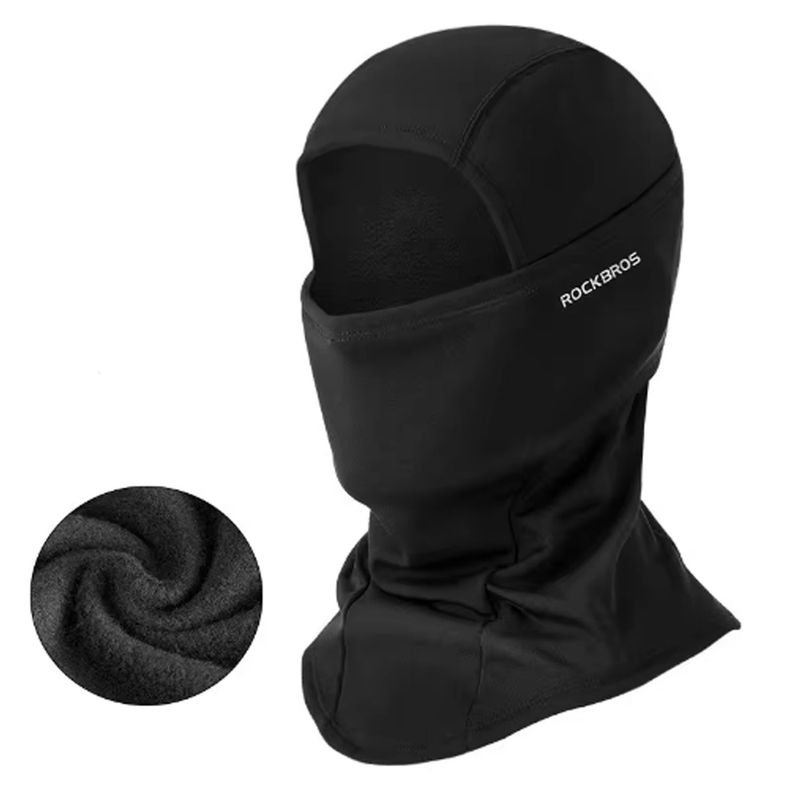 ROCKBROS - Pasamontaña Bufanda Calentador Otoño Invierno Rockbros Negro