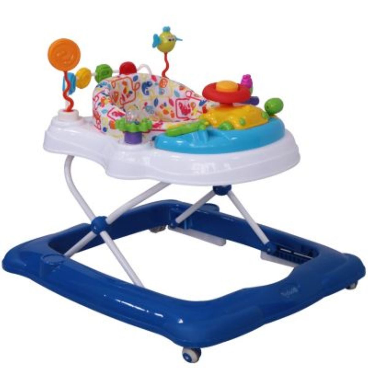 EBABY - Andador con Asiento Giratorio Musical Lessi Azul