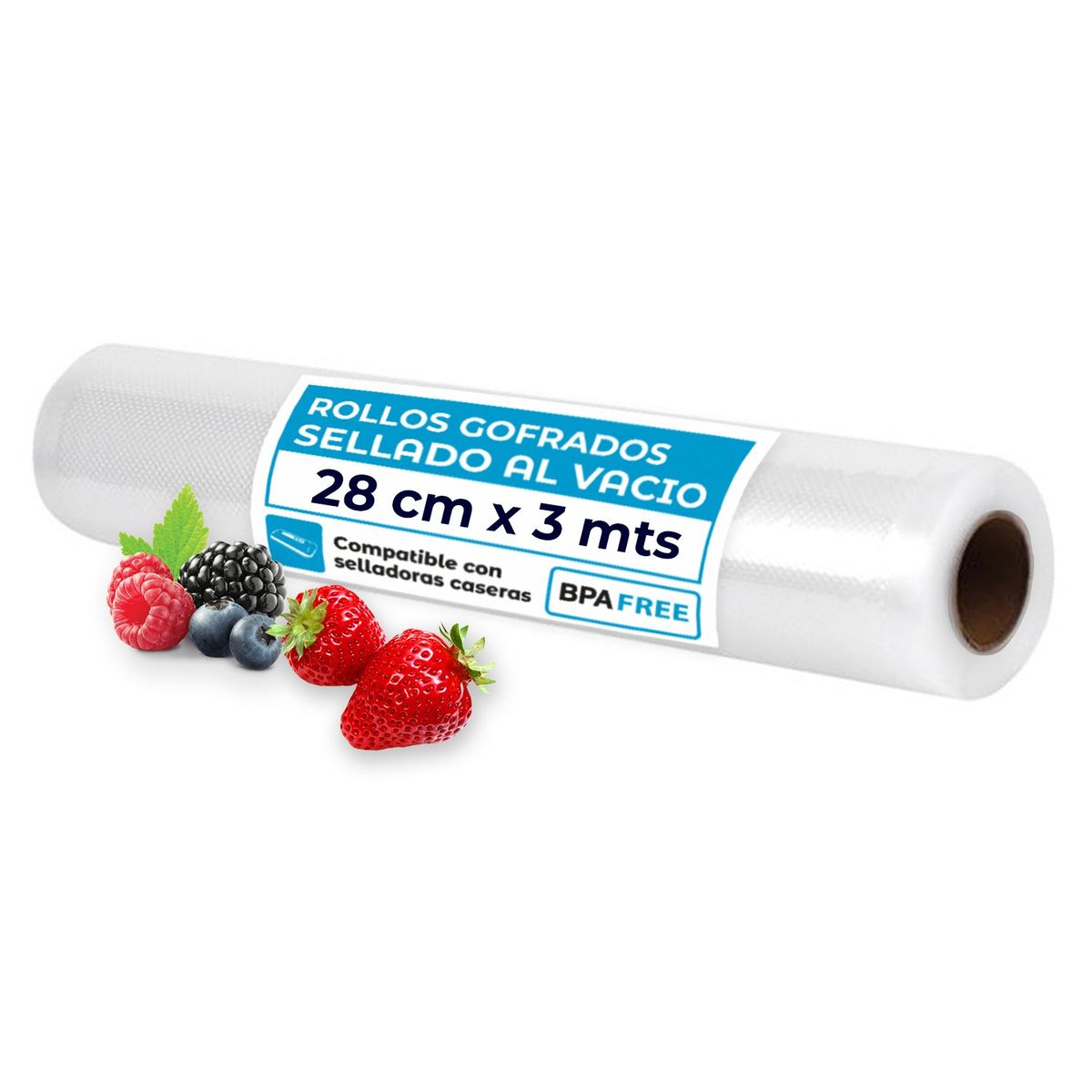 GENERICO - Rollo Bolsa Gofrada 28 Cm x 3 Mts Sellado al vacío