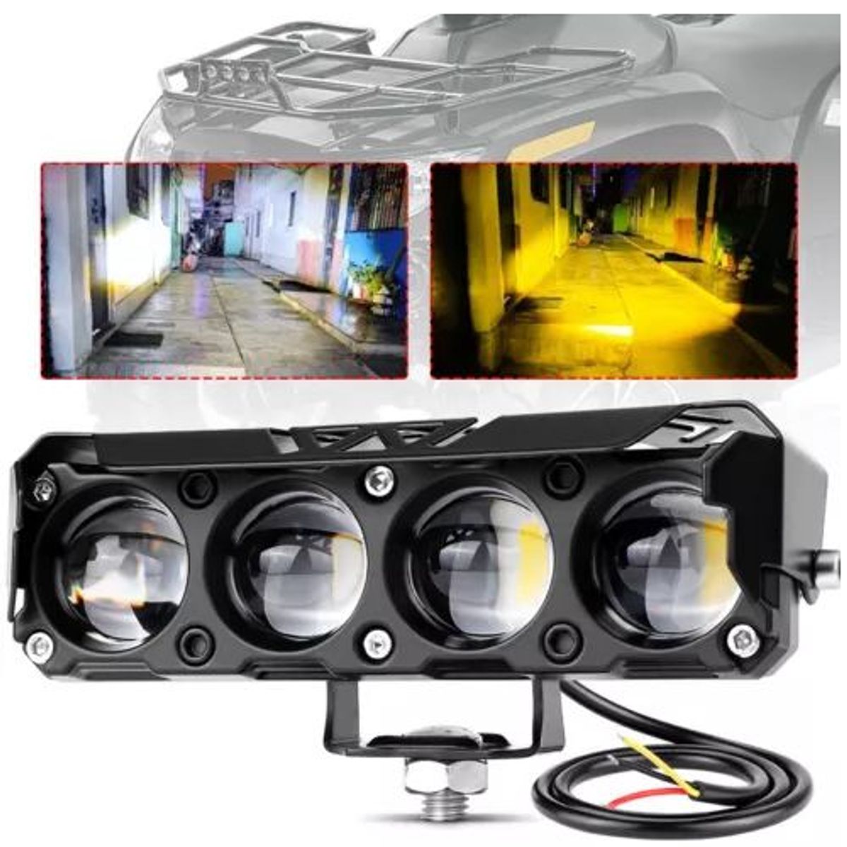 GENERICO - Neblinero 4 Lupas Led Dual  Potente Auto Moto