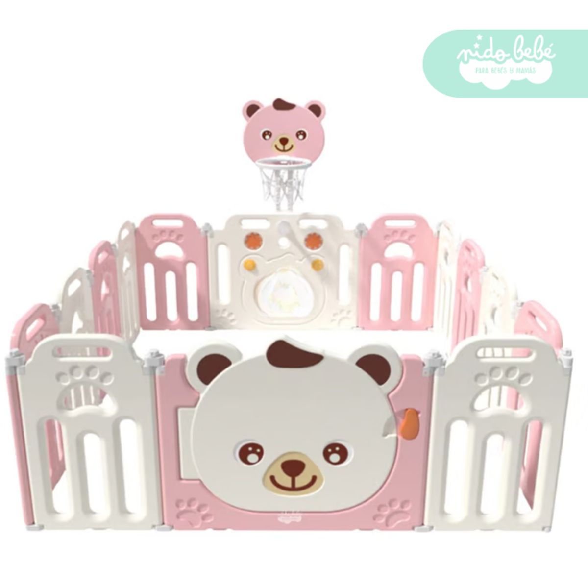 GENERICO - Corral plegable Cerco Plegable Osito de niña