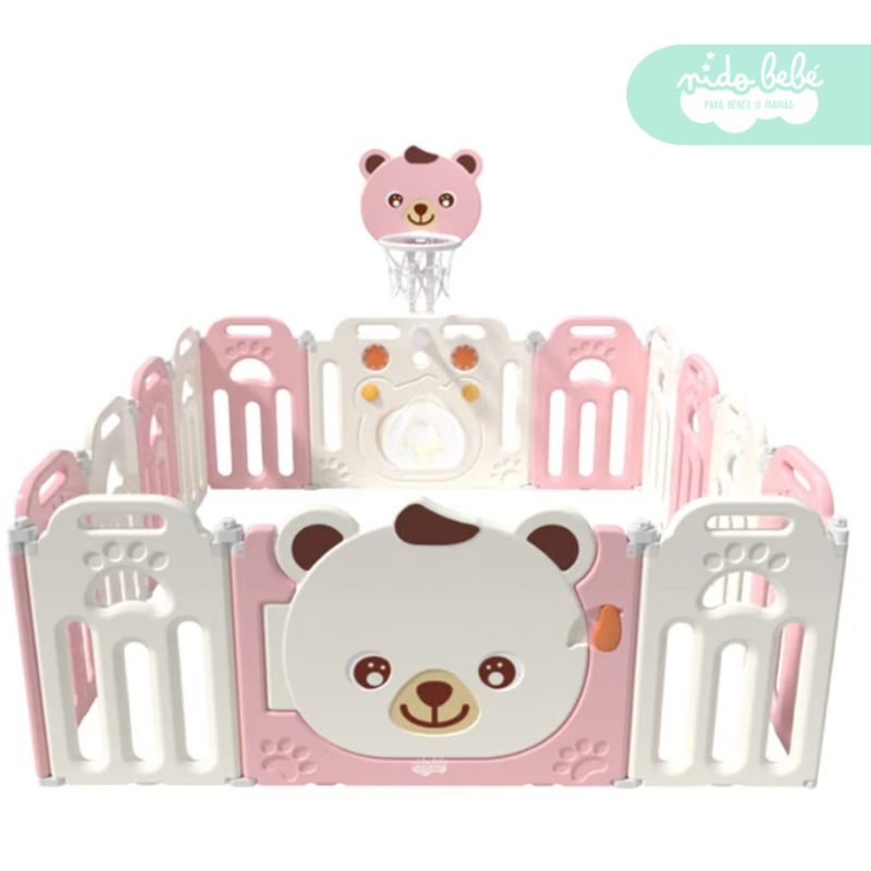 GENERICO - Corral plegable Cerco Plegable Osito de niña
