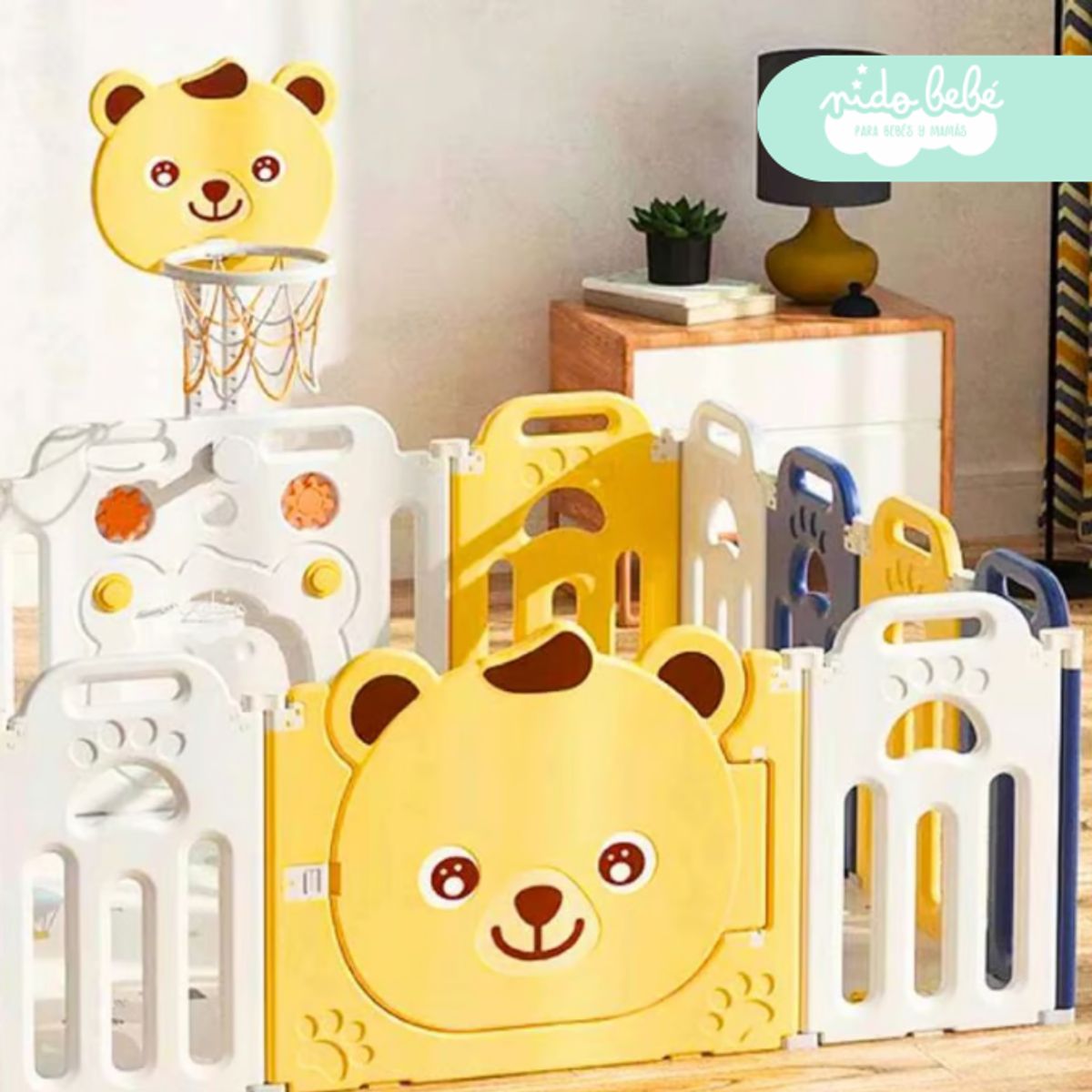 GENERICO - Corral plegable Cerco para bebé Osito de niño