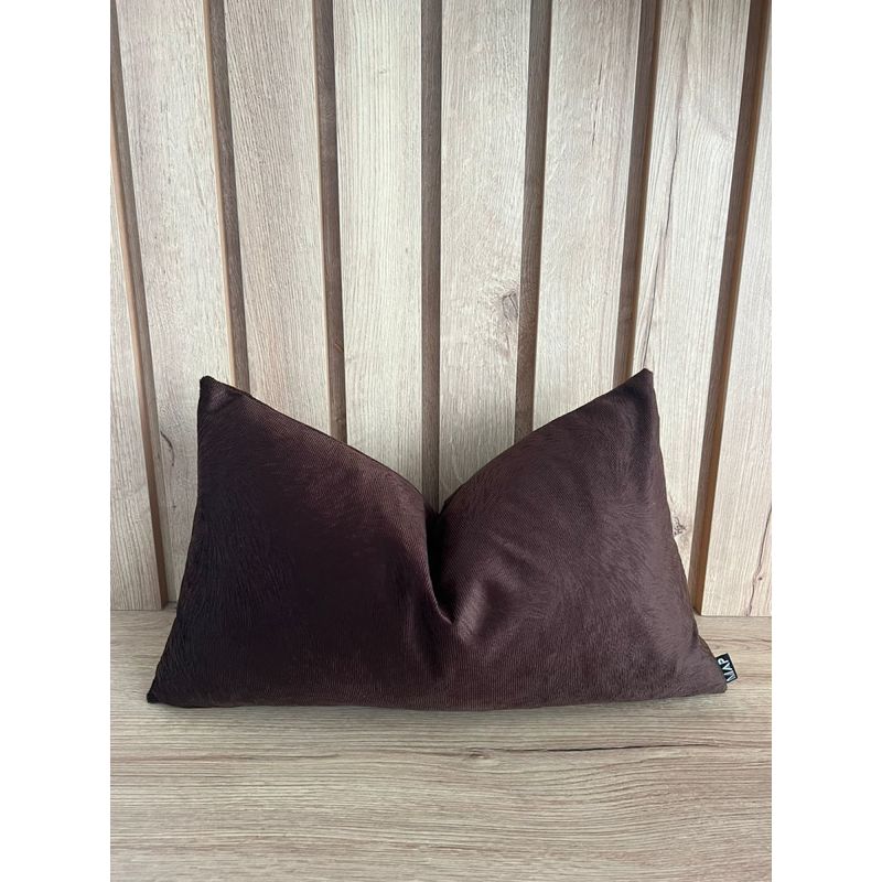 MAP DESIGN HOME - Funda De Cojin Madri Chocolate 50 x 30 cm