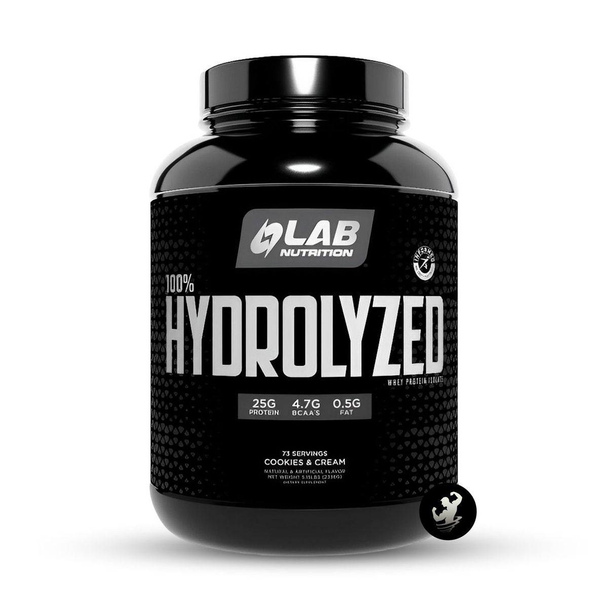 LAB NUTRITION USA - Proteína 100% Hidrolizada Lab Nutrition 5LB - Cookies & Cream