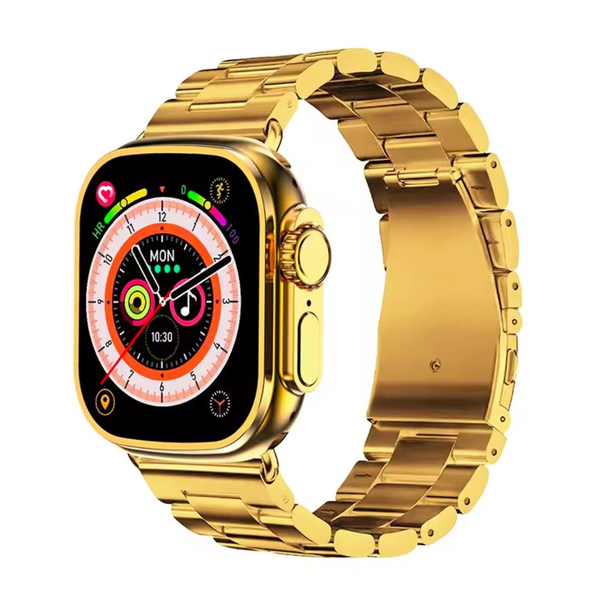 GENERICO - Smartwatch G9 Max Ultra Gold Pantalla Grande 2.1" IP67 2 Correas