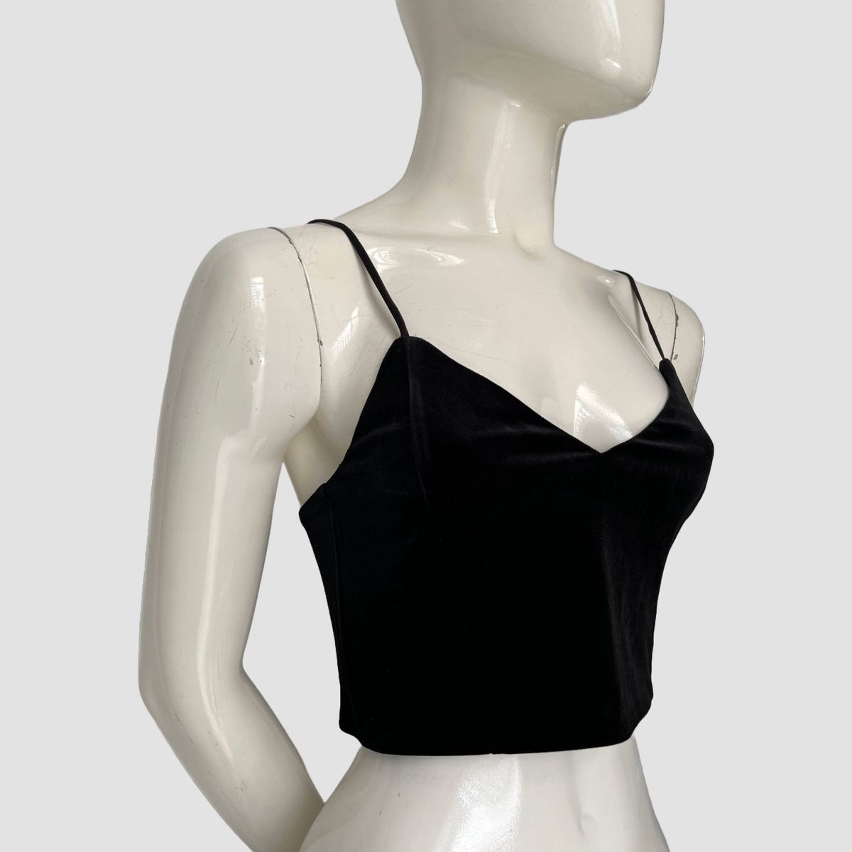 GENERICO - Crop top de terciopelo  - COSTES