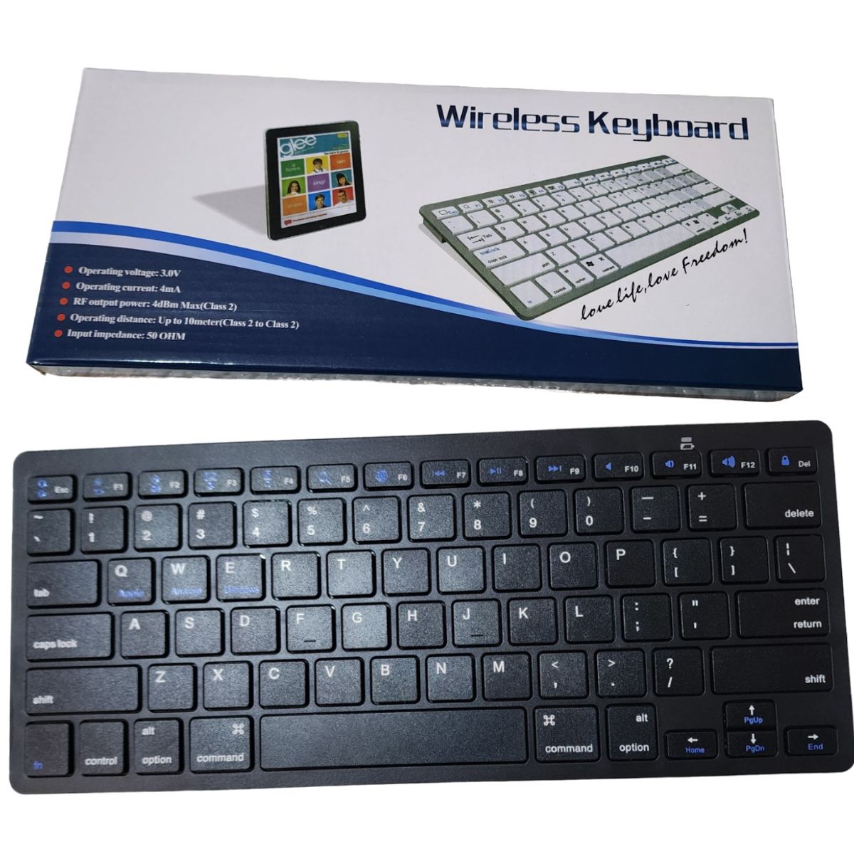 GENERICO - Teclado Inhalambrico Blueetooth - NEGRO