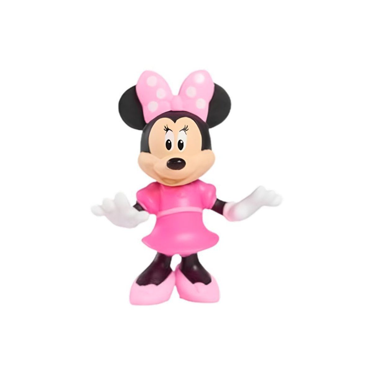 DISNEY - Disney Junior Mini Figura Minnie Mouse Vestido Rosado