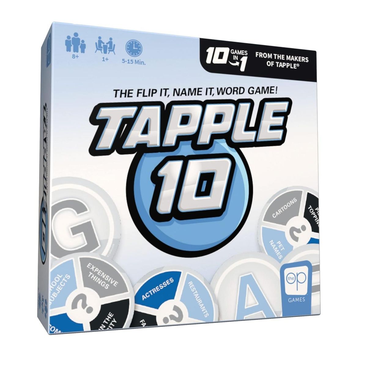 USAOPOLY - Juego de cartas 10 juegos en 1 USAopoly Tapple