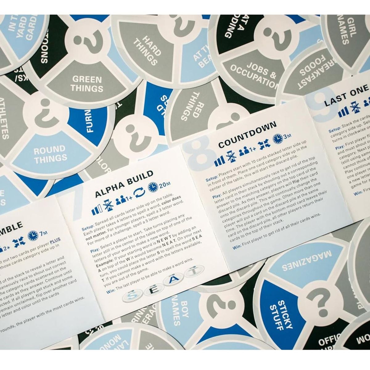 USAOPOLY - Juego de cartas 10 juegos en 1 USAopoly Tapple