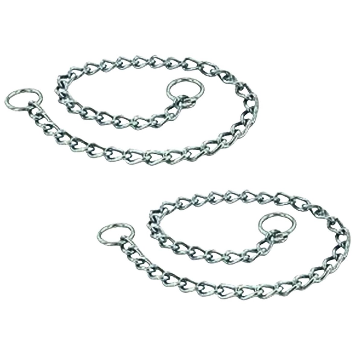 GENERICO - Packx2 Collar de Cadena de metal para Perros