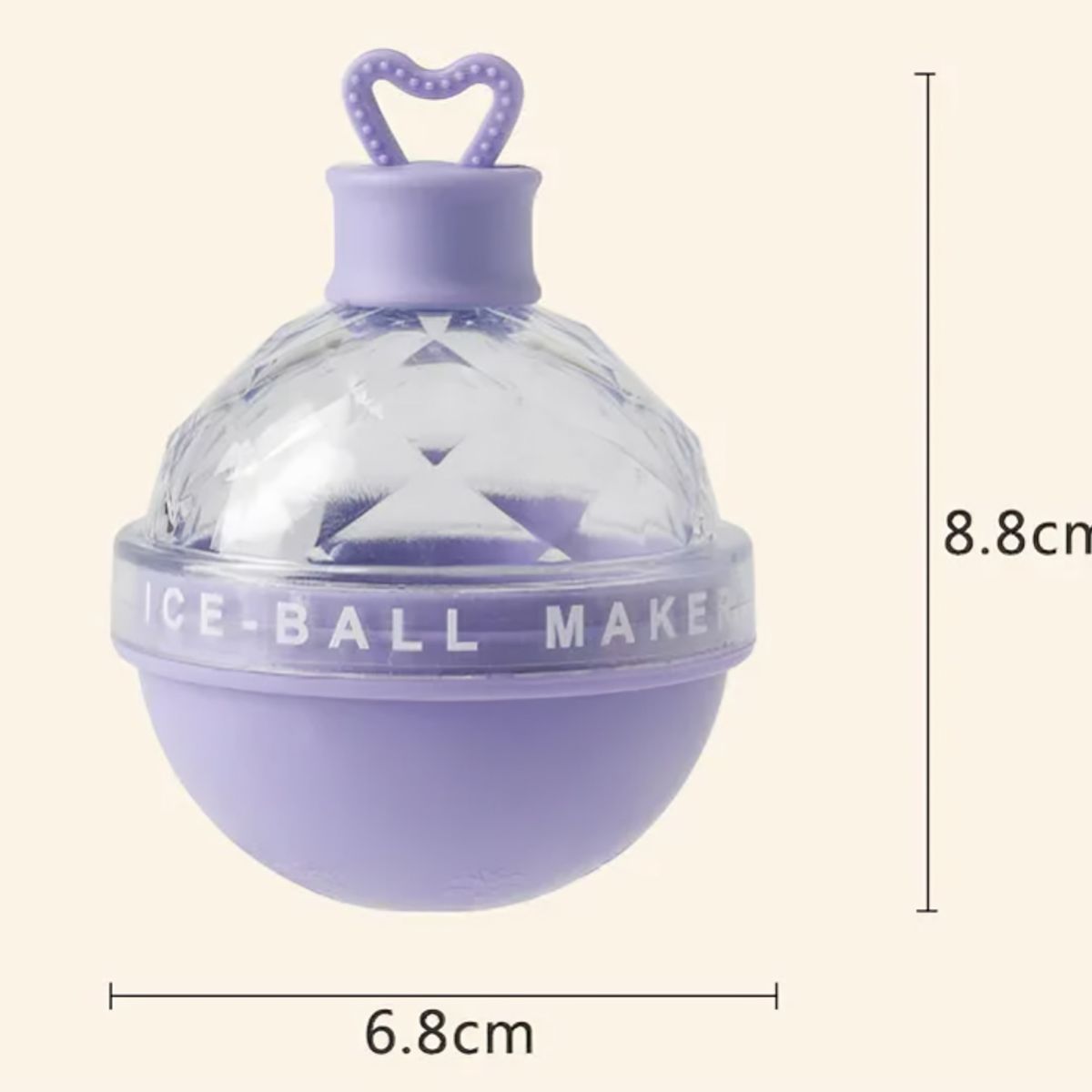 GENERICO - Kit 4 Moldes de bolas de hielo de silicona - Varios colores aleatorios