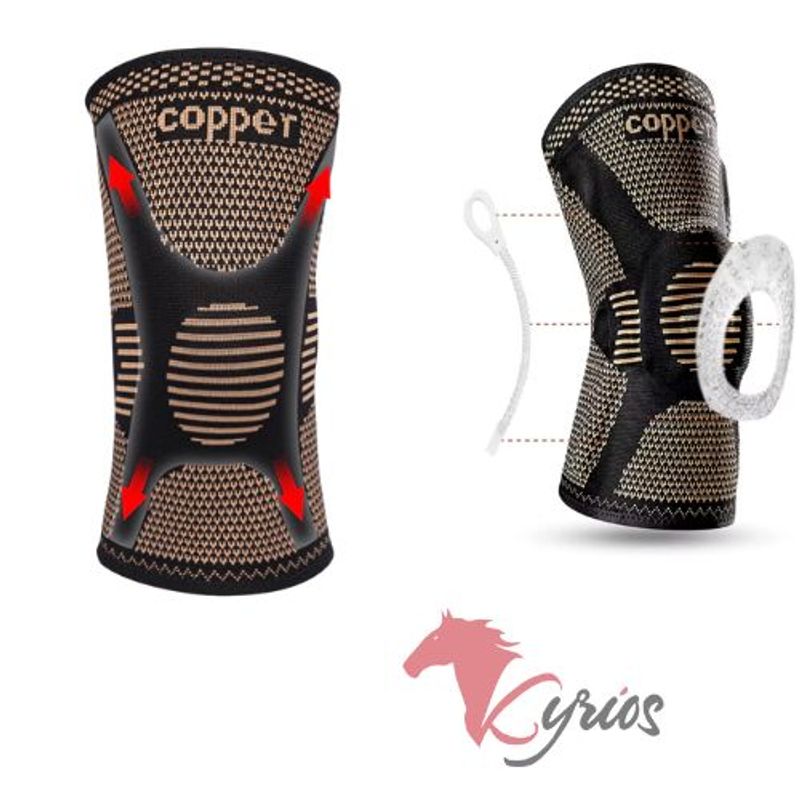 GENERICO - Rodillera de Gel con Hilo de Cobre M