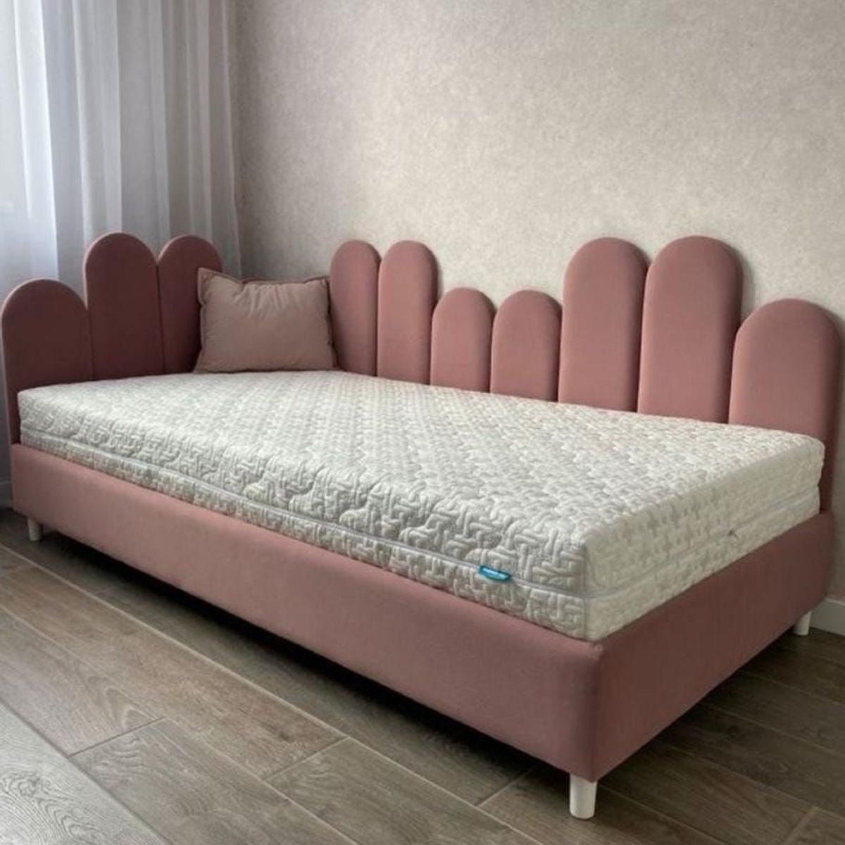 GENERICO - Cama Doble Respaldar Lady 1 Plaza - Palo Rosa