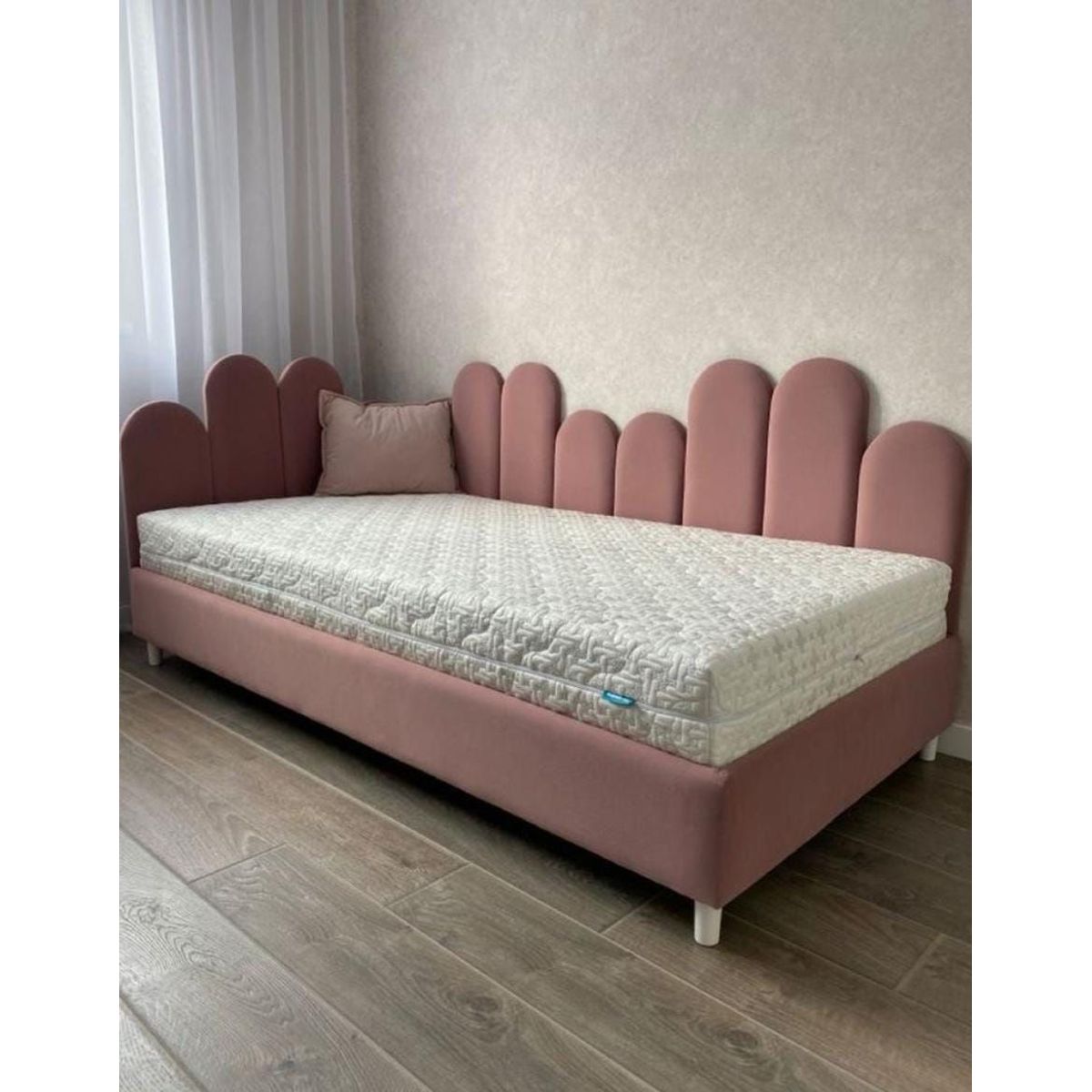 GENERICO - Cama Doble Respaldar Lady 1 Plaza - Palo Rosa