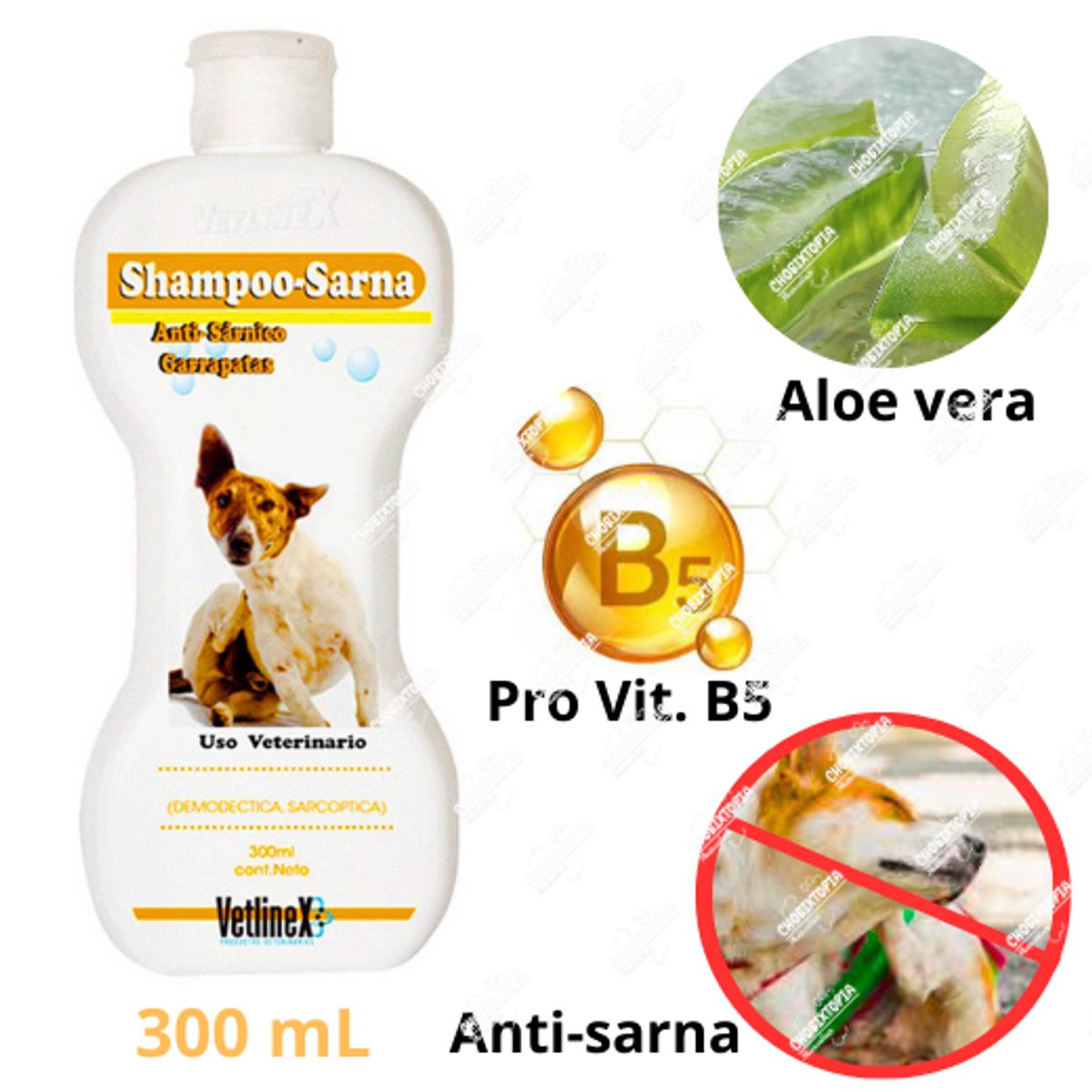 VETLINEX - SHAMPOO VETLINEX CONTRA LA SARNA X 300 ML