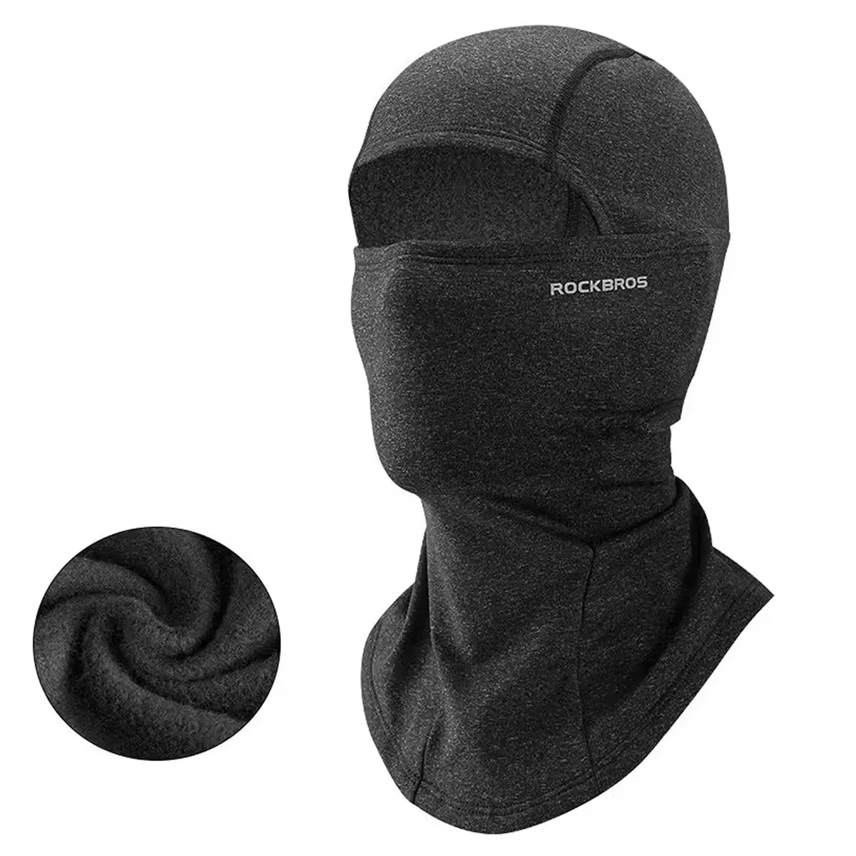 ROCKBROS - Pasamontaña Bufanda Calentador Otoño Invierno Rockbros Gris