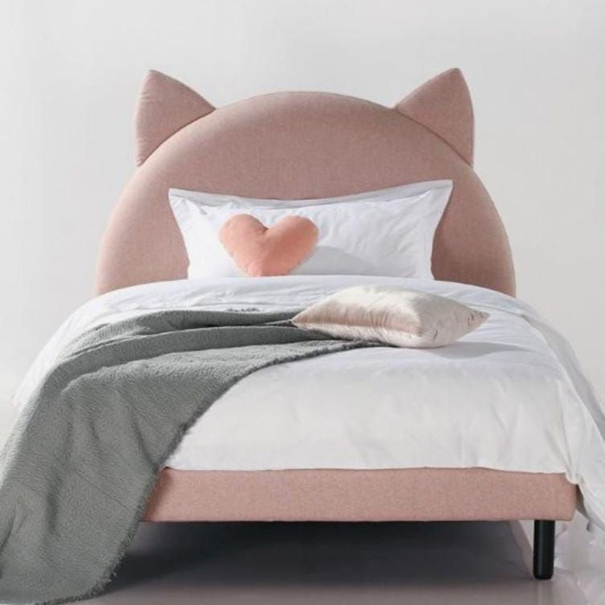 GENERICO - Cama Kitty Cat 1.5 Plaza - Palo Rosa