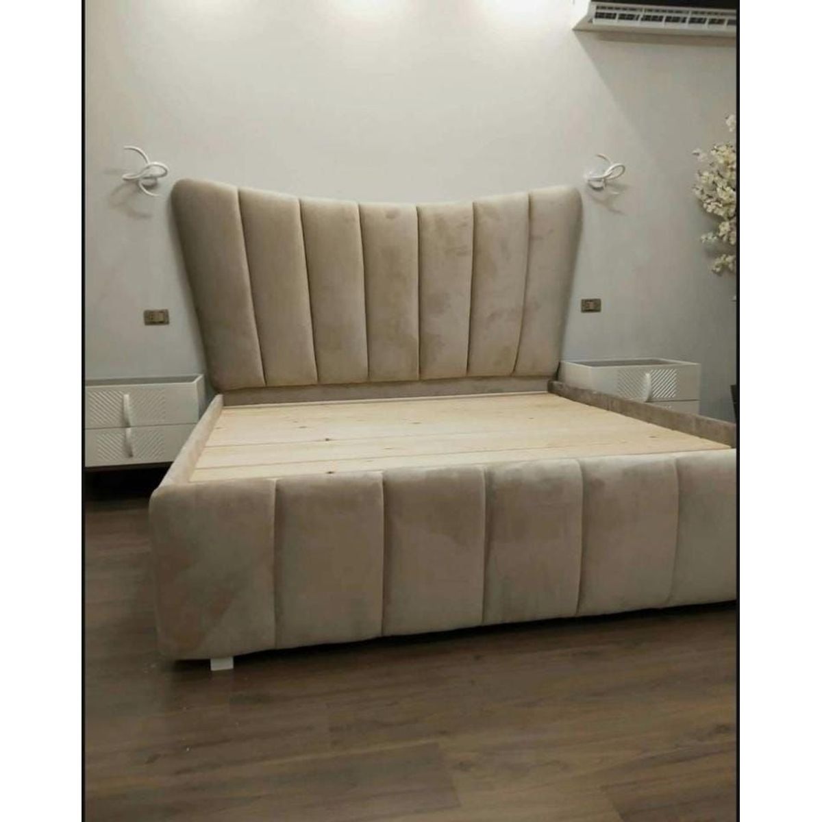 GENERICO - Cama Sand 2 Plazas - Beige