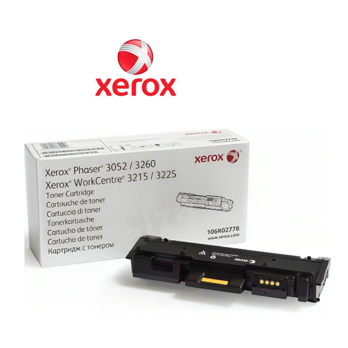 XEROX - TONER XEROX PHASER 30523260  WC 32153225 BLACK 3K 106R02778