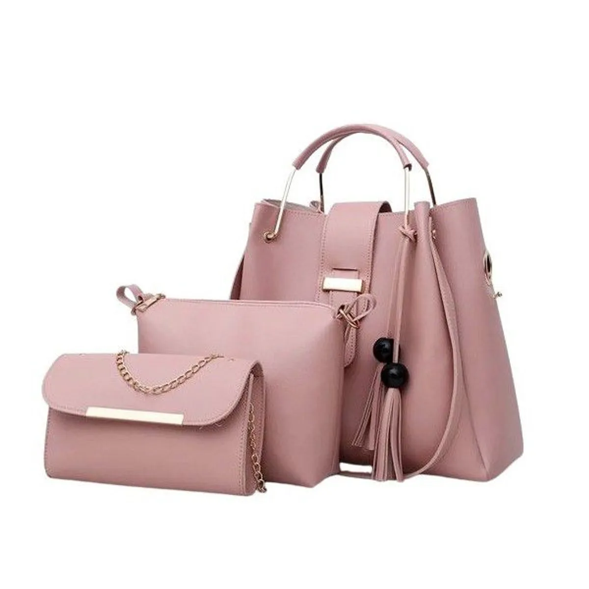 GENERICO - Cartera Bolso Billetera 3 en 1  Alta Calidad Grande