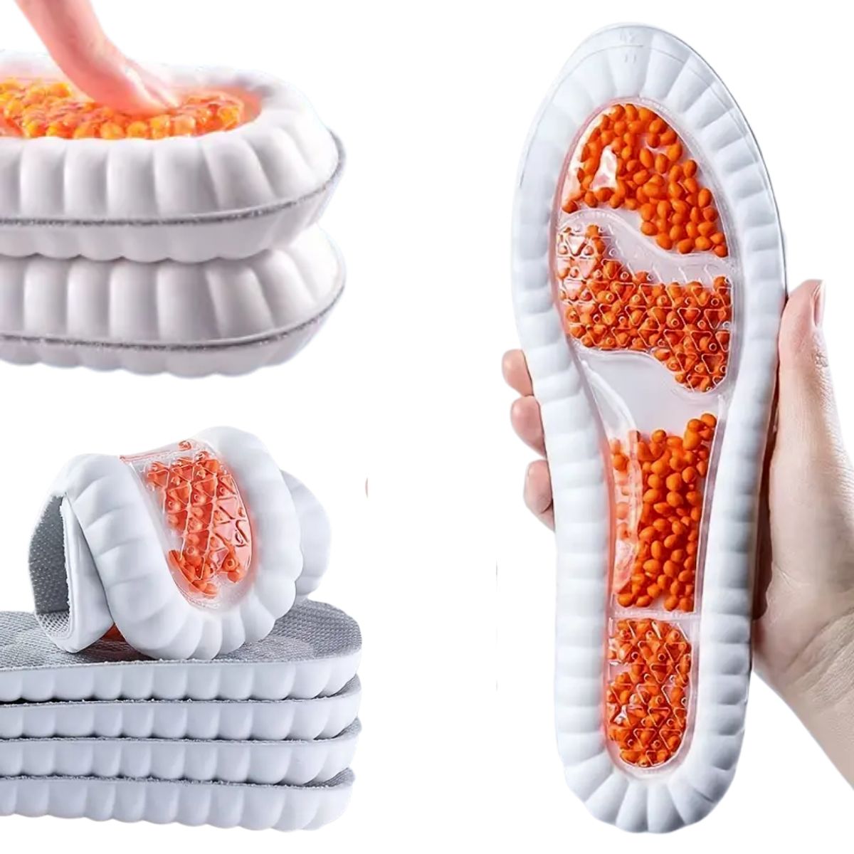 GENERICO - Plantilla deportiva de espuma suave ergonómica gel antiestrés