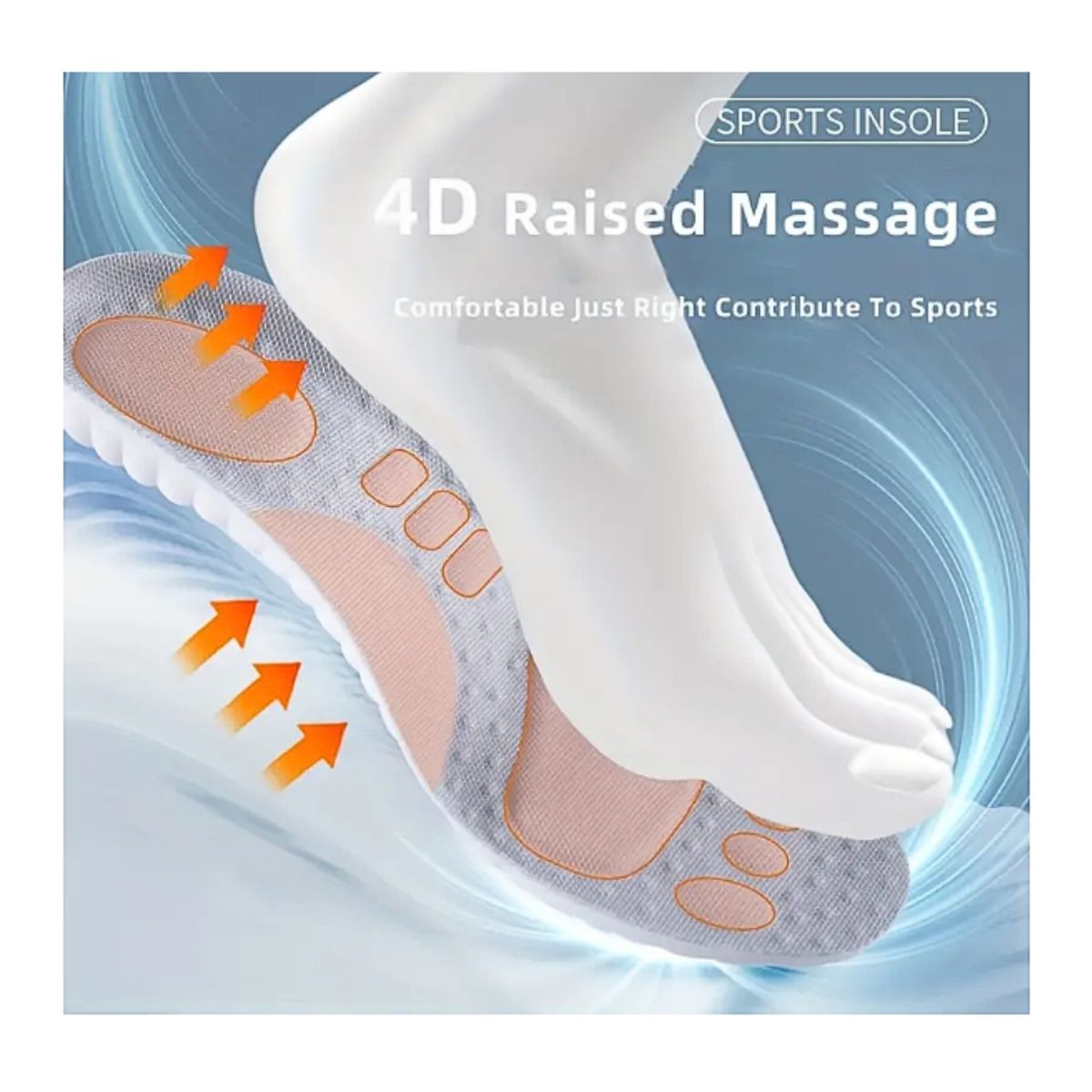 GENERICO - Plantilla deportiva de espuma suave ergonómica gel antiestrés