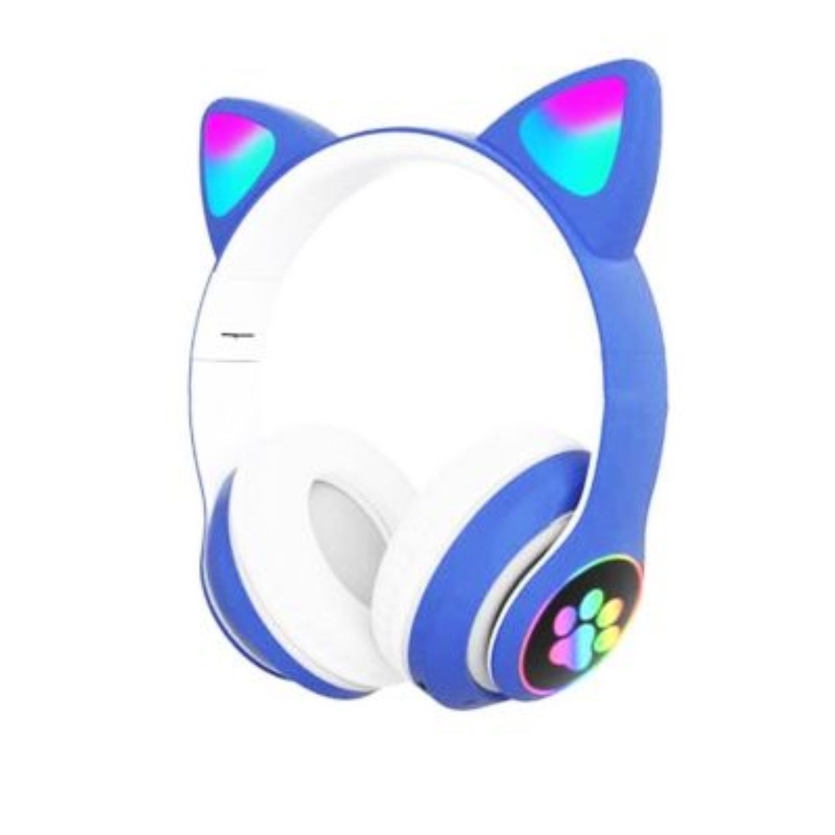 GENERICO - Audífono Bluetooth Gato con Luz Led Azúl