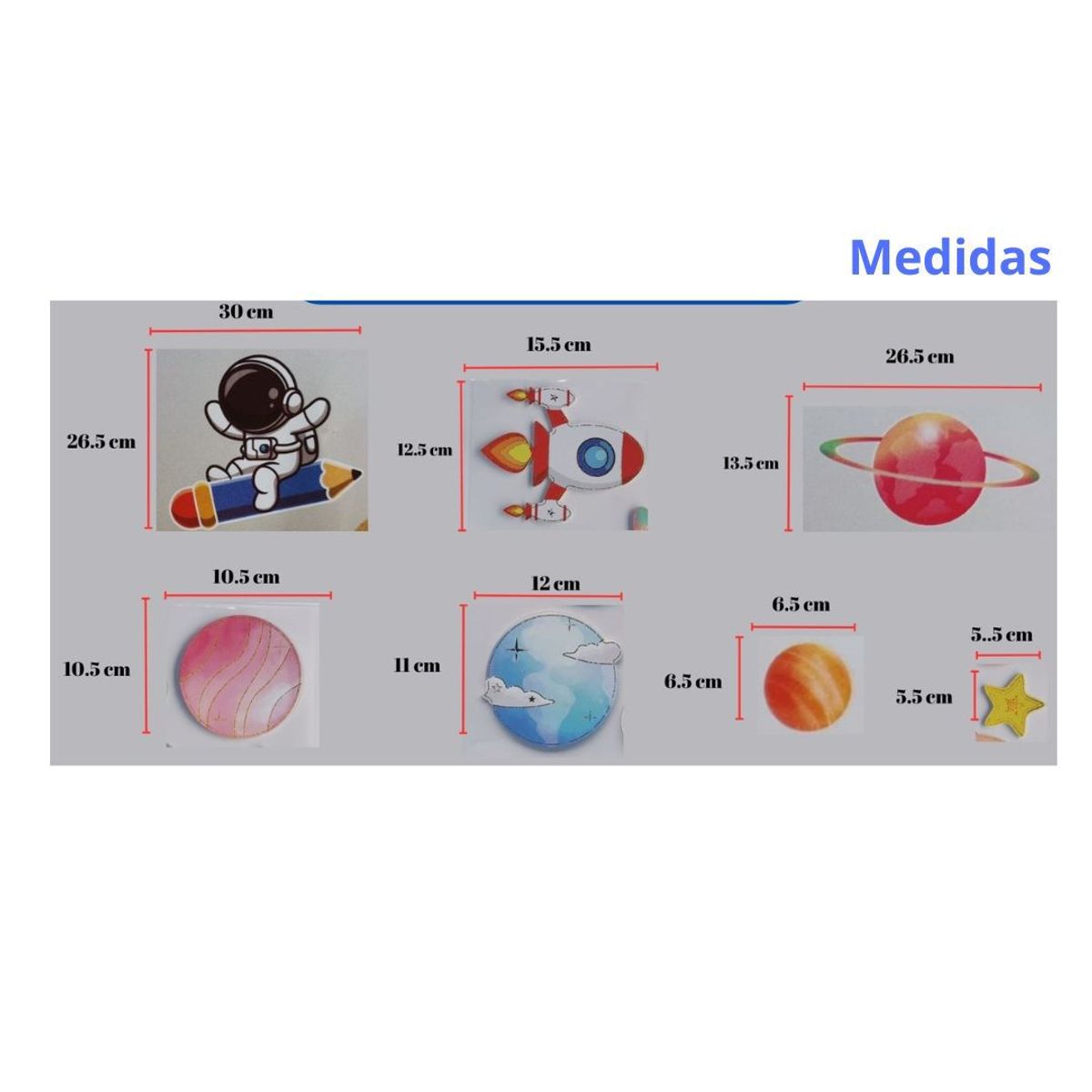 GENERICO - Pegatina Infantil Astronauta 3D 60X30cm
