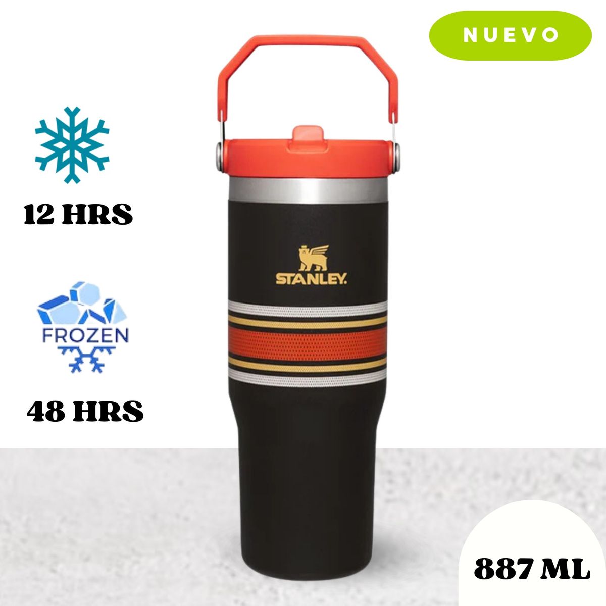 STANLEY - Varsity Flip Straw Tumbler Plum Stripe 887ml