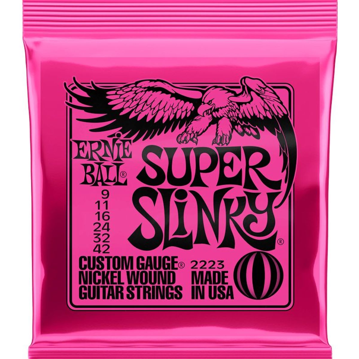 ERNIE BALL - Set cuerdas para guitarra eléctrica Ernie Ball 2223 09-42