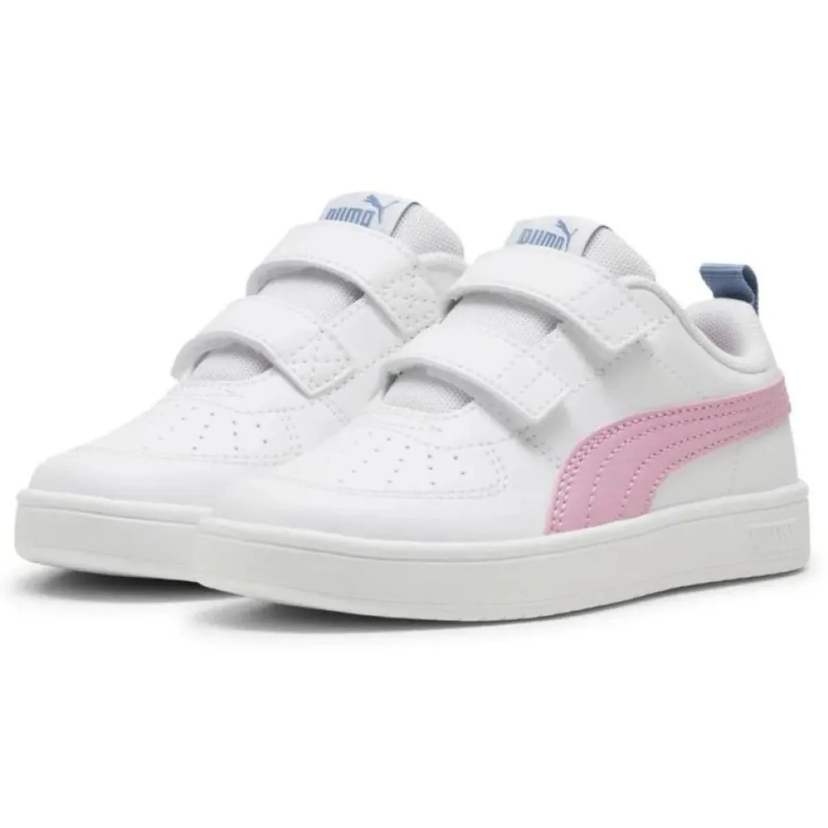 PUMA - Zapatilla Puma Rickie V PS 391327 28 Blanco para Niñas.-