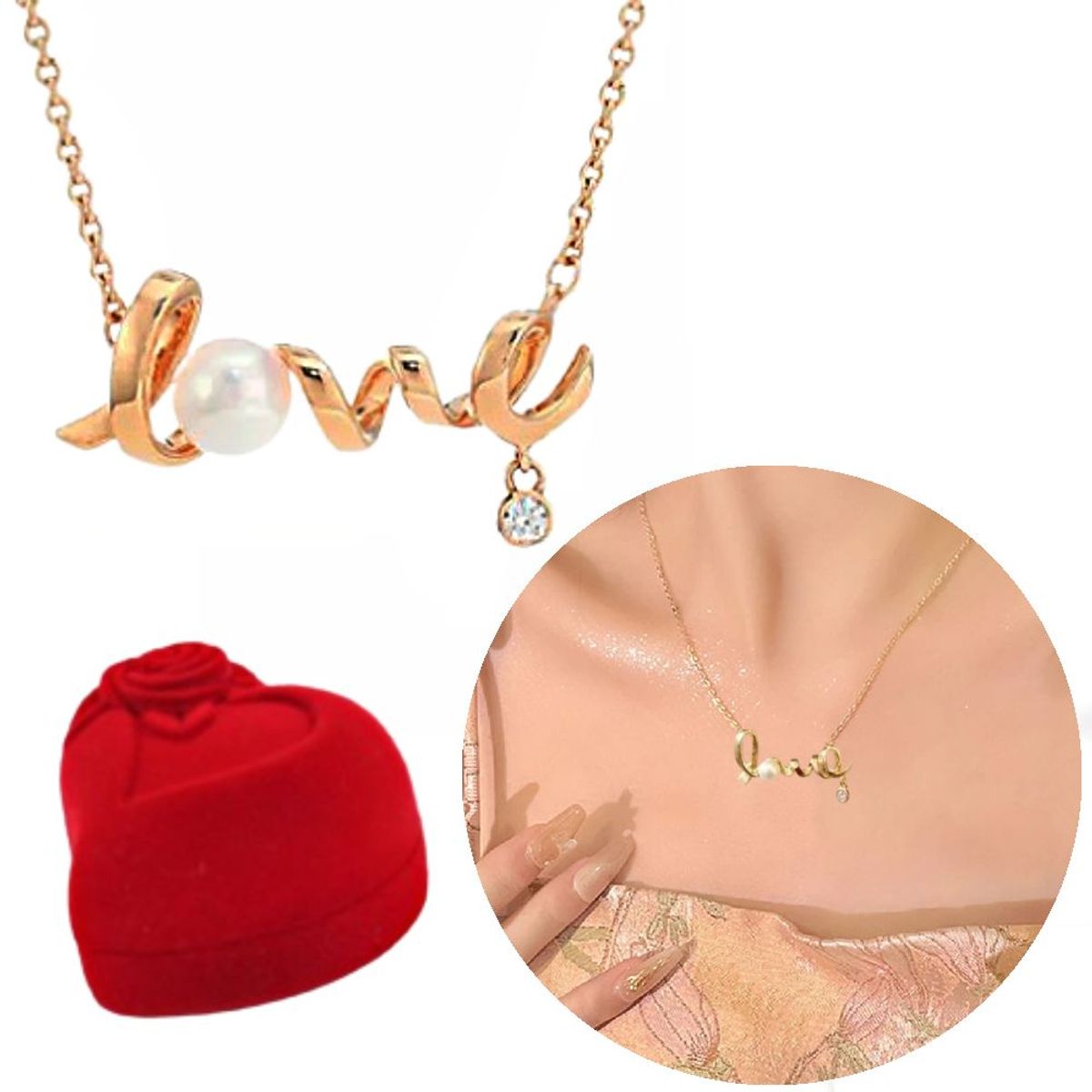 NO LOGO - Collar De Dama Love Regalo Dia Especial Novia Pareja