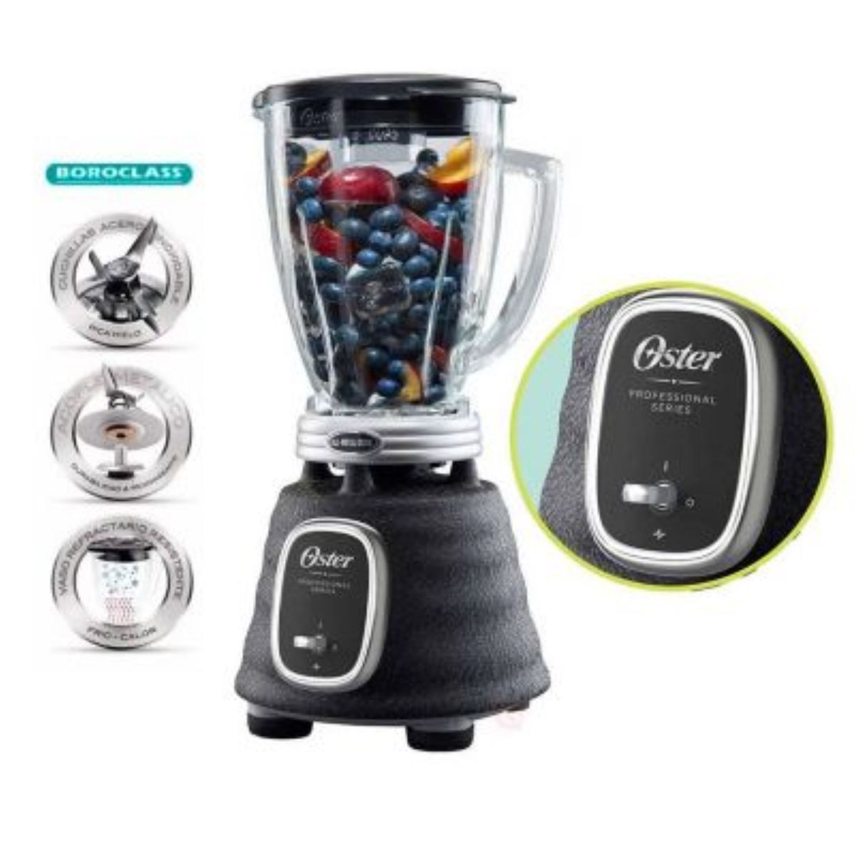 OSTER - Licuadora Oster Pro 1.25lt 1 vel + Pulsador BLSTBPST