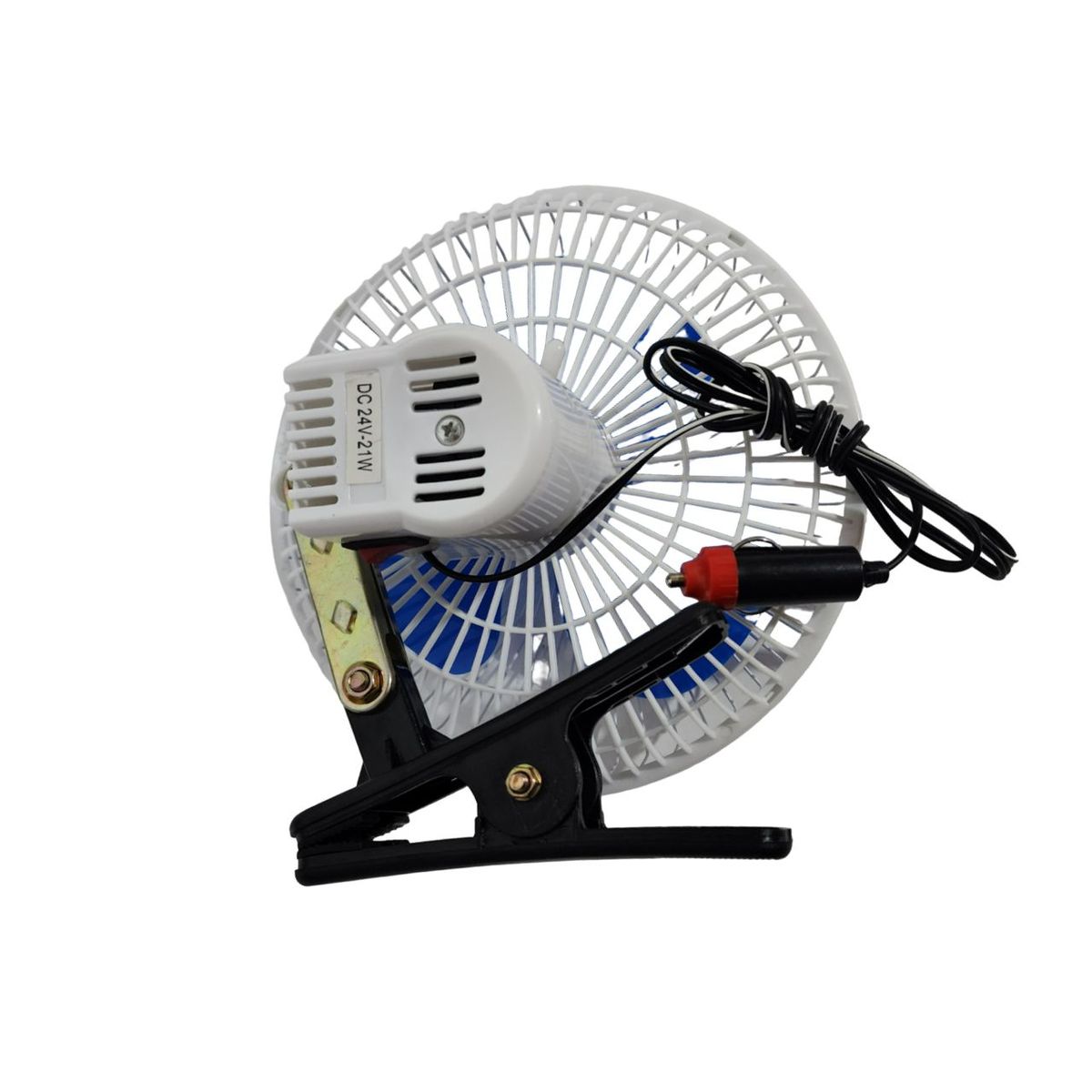 GENERICO - Ventilador pequeño eléctrico 8 pulgadas para coche - Blanco