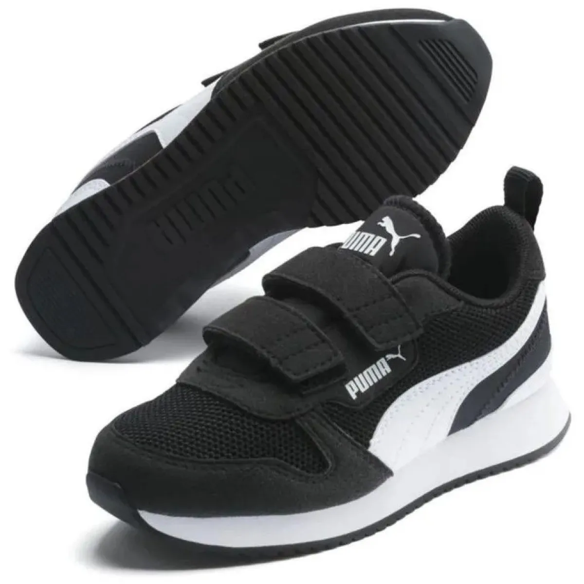 PUMA - Zapatilla Puma R78 V PS 373617 01 Negras para Niños