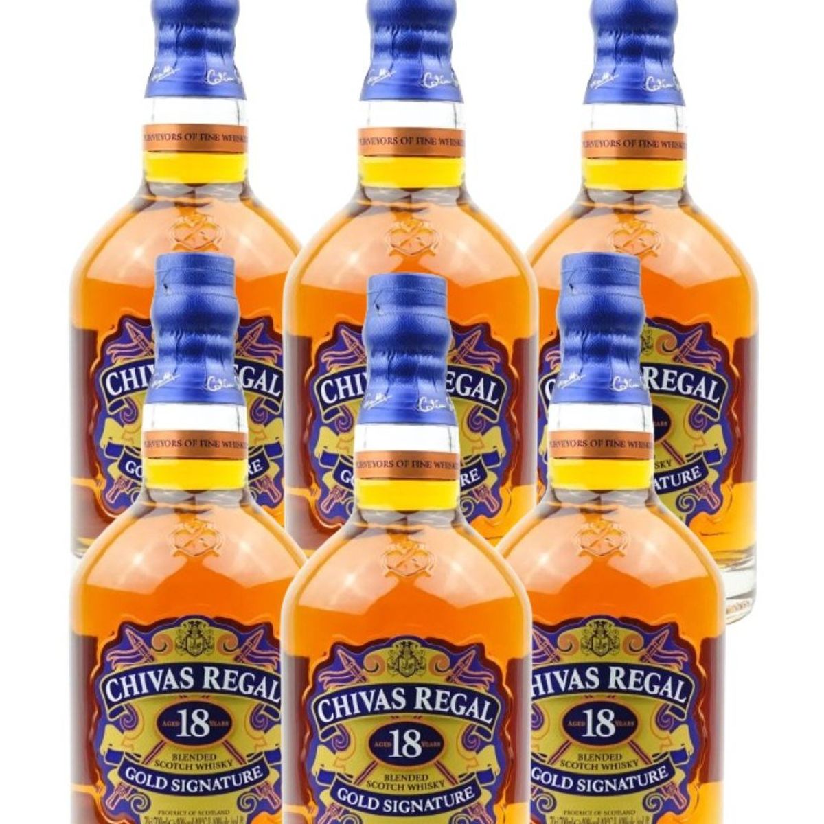 CHIVAS REGAL - Pack 6 und whisky chivas regal 18 años 4200ml gold signature