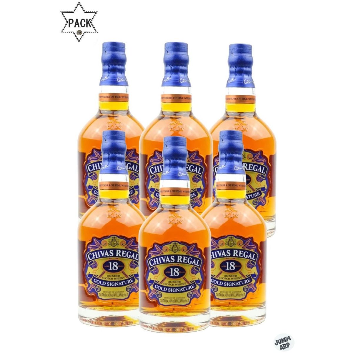 CHIVAS REGAL - Pack 6 und whisky chivas regal 18 años 4200ml gold signature