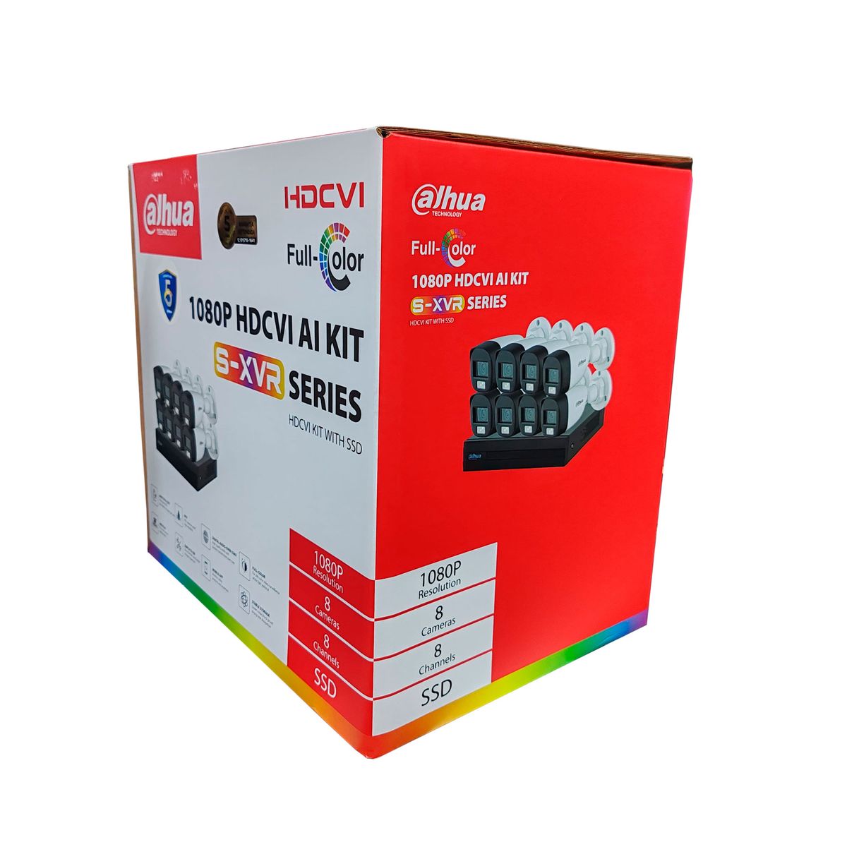 DAHUA - KIT DAHUA 8 CAMARAS 1080P FUENTE/CABLES/1TB P/N: KIT-XVR8C8CH-1TB-IL