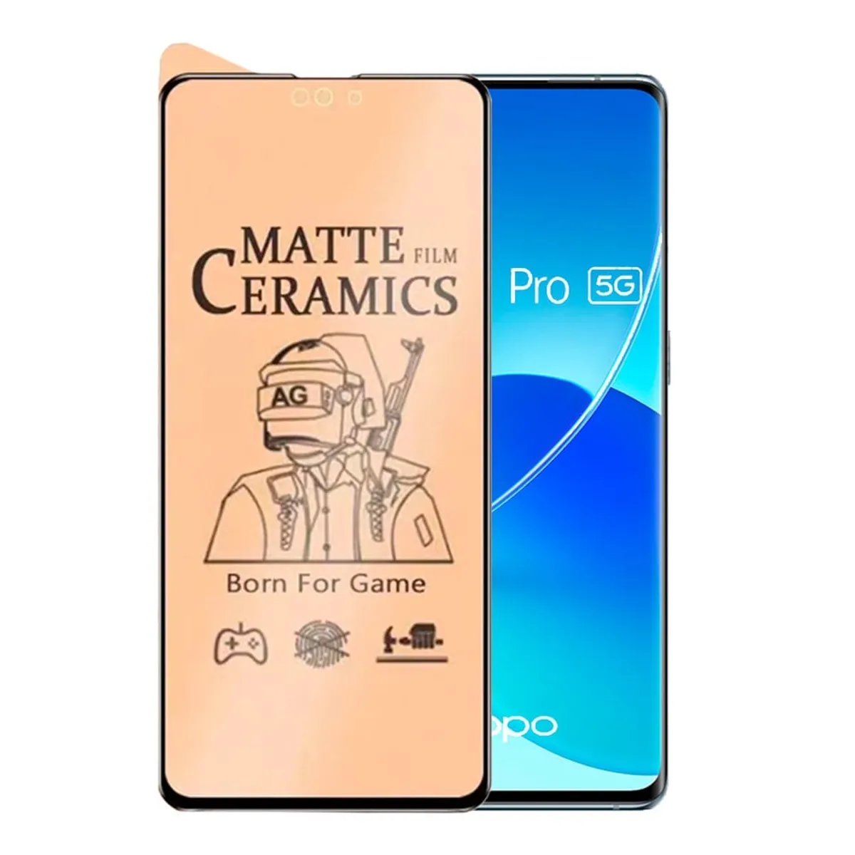 GENERICO - Mica para Oppo A52 Protector de Cerámica Mate Antishock Resistente