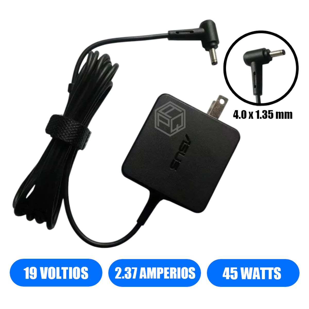 GENERICO - CARGADOR COMPATIBLE ASUS 19V 2.37A - 4.0 x 1.35mm 45W RETRACTIL