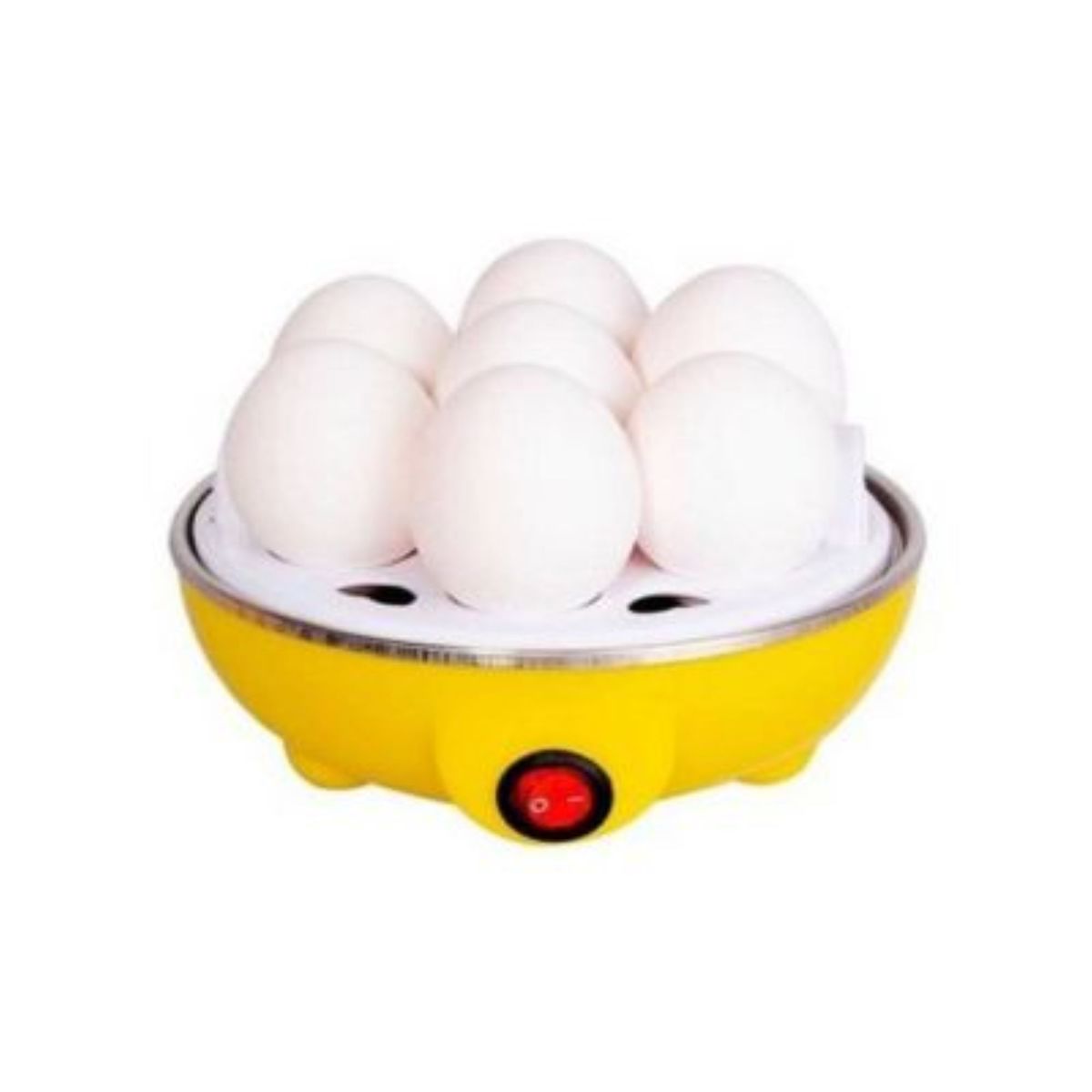 GENERICO - Hervidor de Huevos Duros al Vapor Eléctrico 7h Amarillo