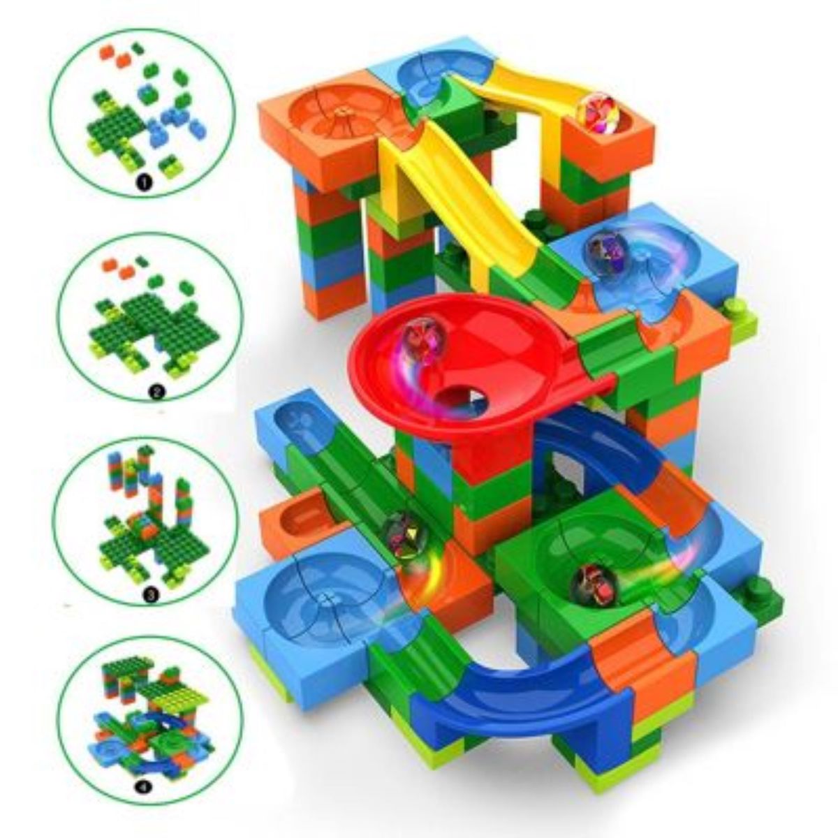GENERICO - Juego Bloque de Construcción TRACK MAZE 128Pcs