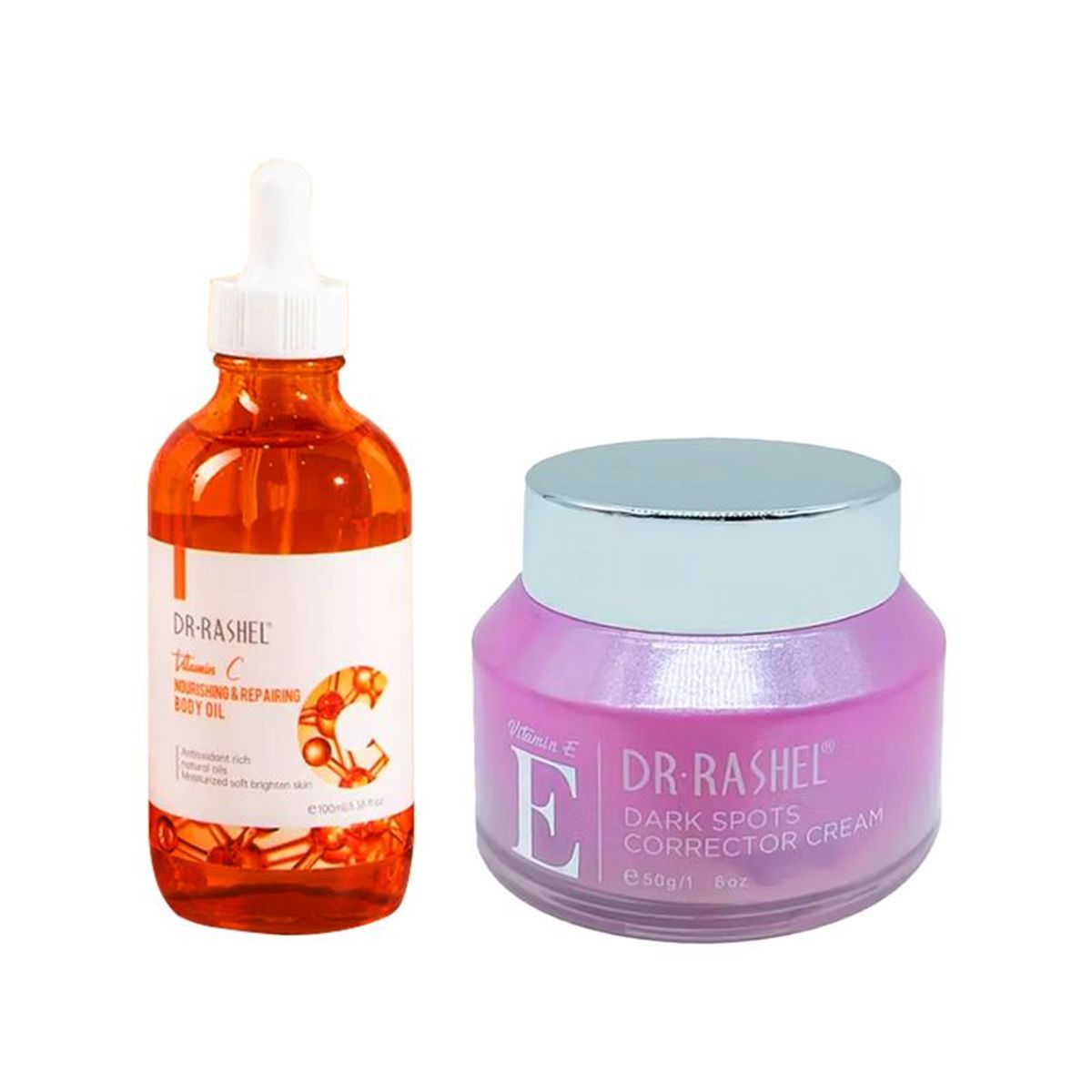 GENERICO - Aceite Corporal Vitamina C + Crema Correctora de Manchas Oscuras